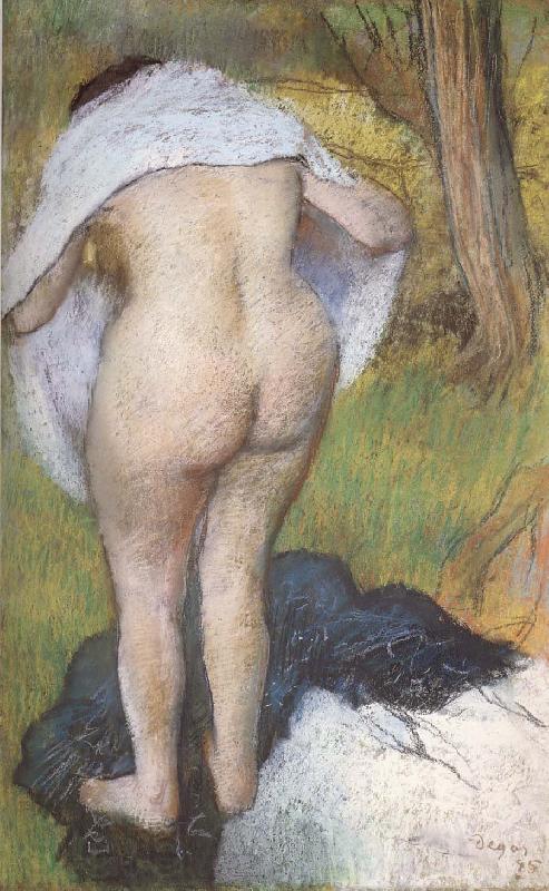 Edgar Degas Young woman who dries itself Germany oil painting art